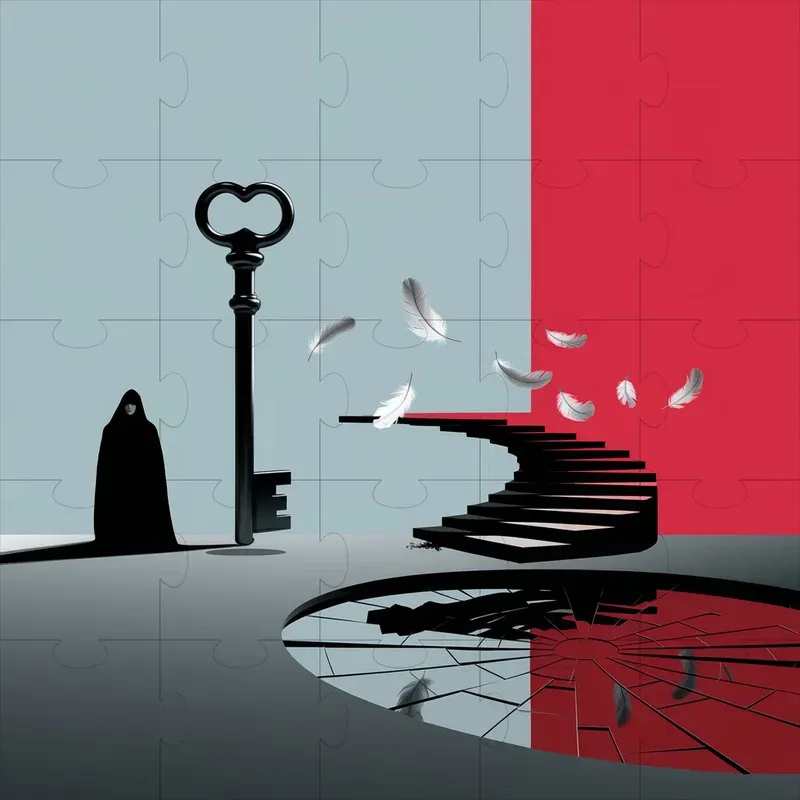 Minimalist Surreal Silhouettes Scenes