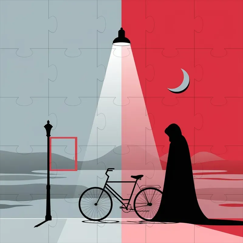 Minimalist Surreal Silhouettes Scenes