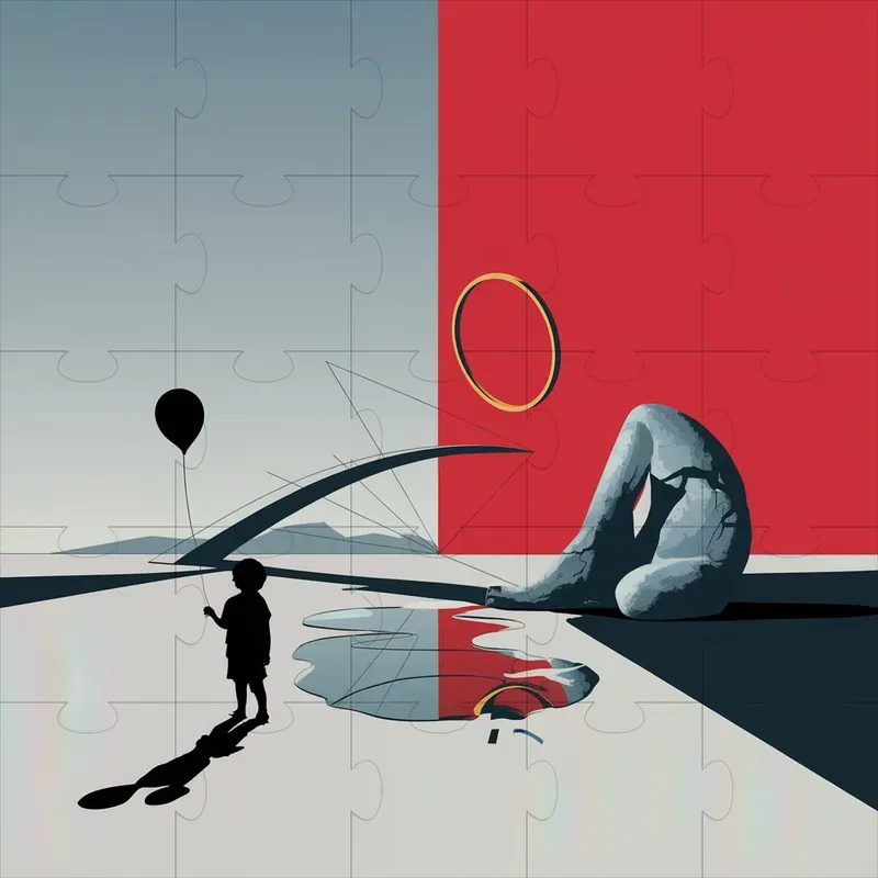 Minimalist Surreal Silhouettes Scenes