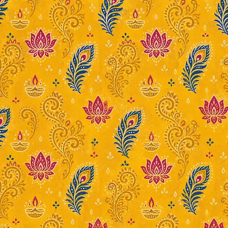 Diwali Toran Bells Kolam Patterns