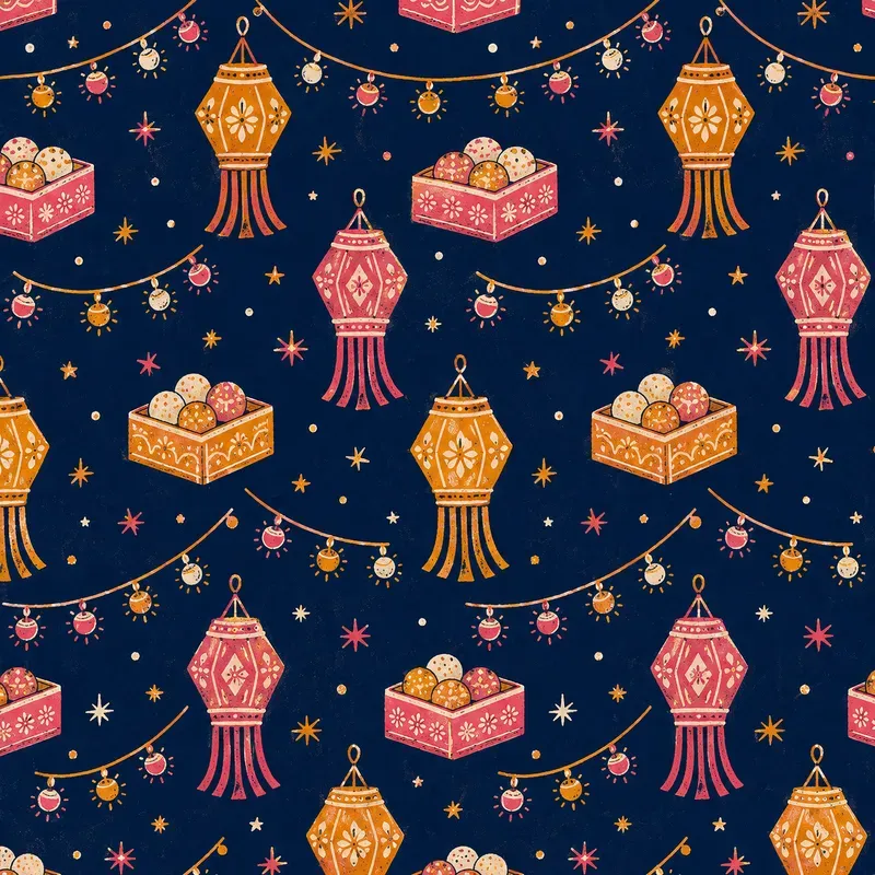 Diwali Toran Bells Kolam Patterns