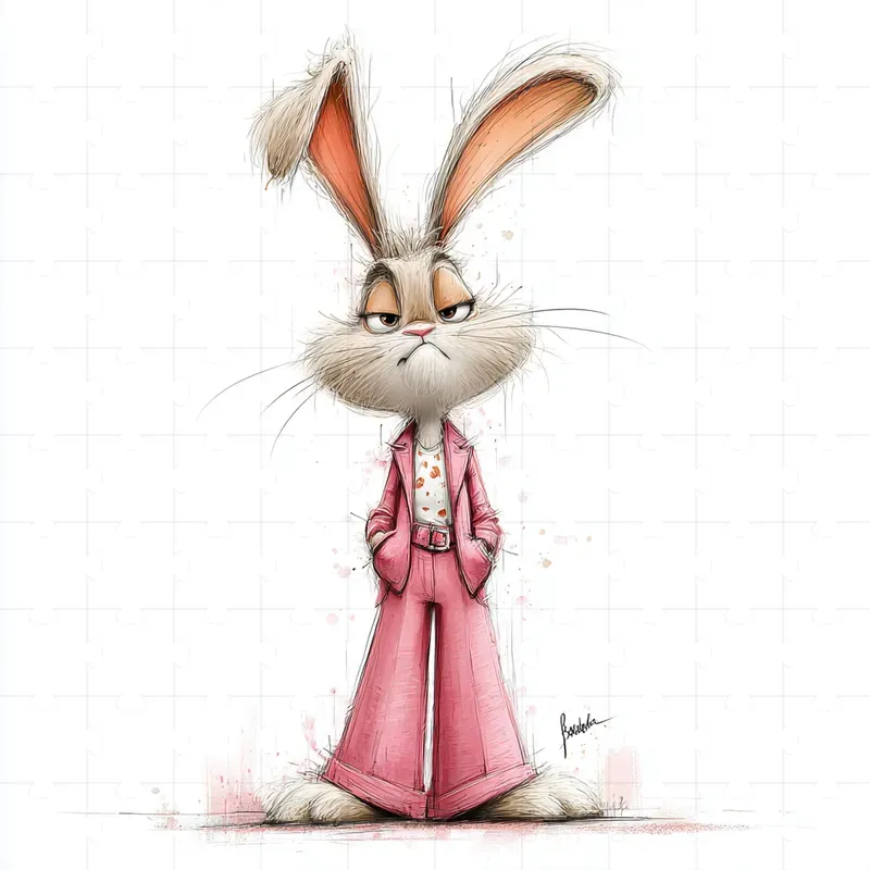 Whimsical Fashion Cartoon Illustrations