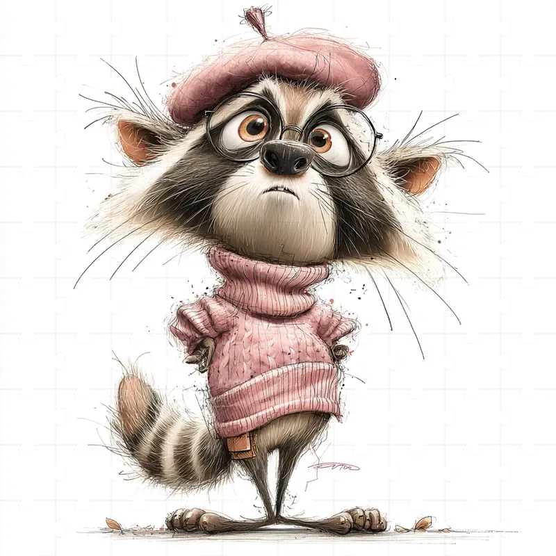 Whimsical Fashion Cartoon Illustrations