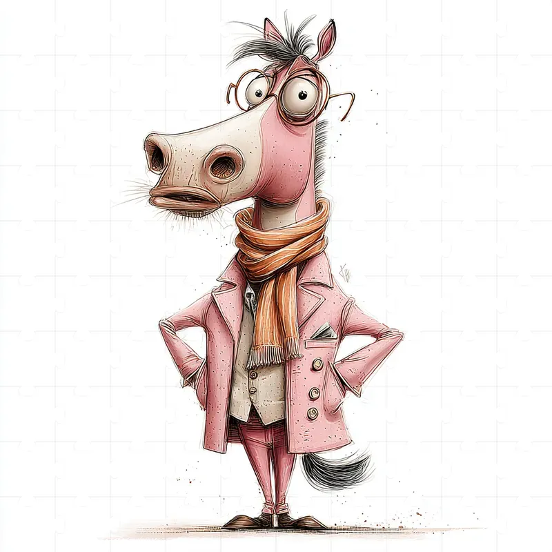 Whimsical Fashion Cartoon Illustrations