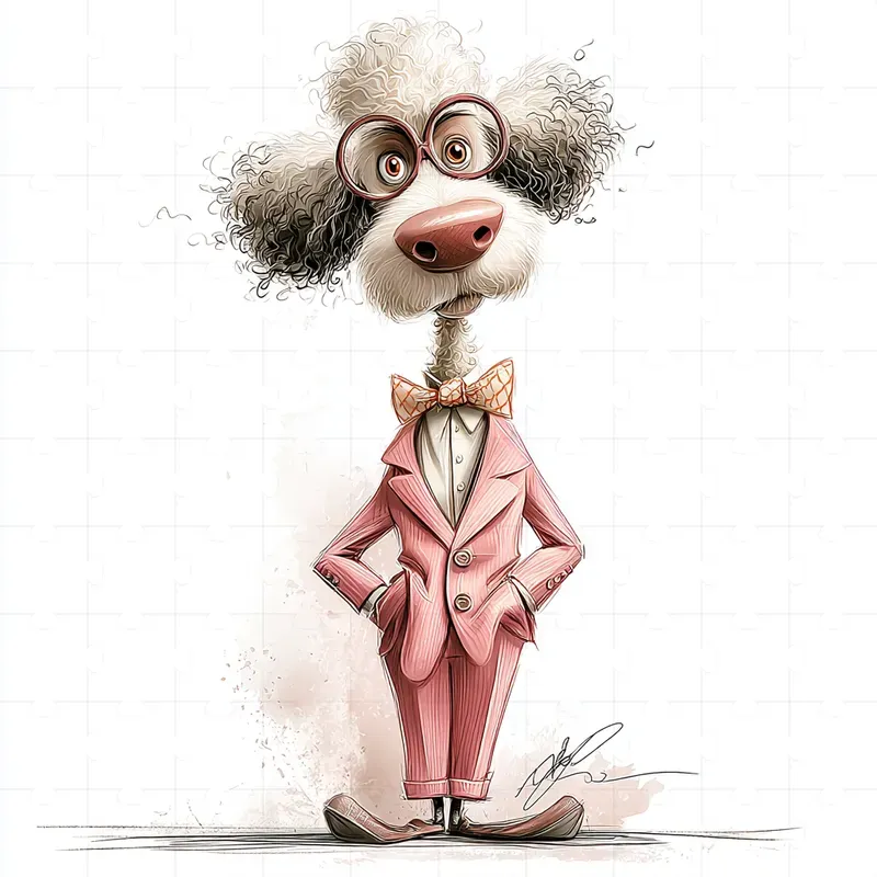 Whimsical Fashion Cartoon Illustrations