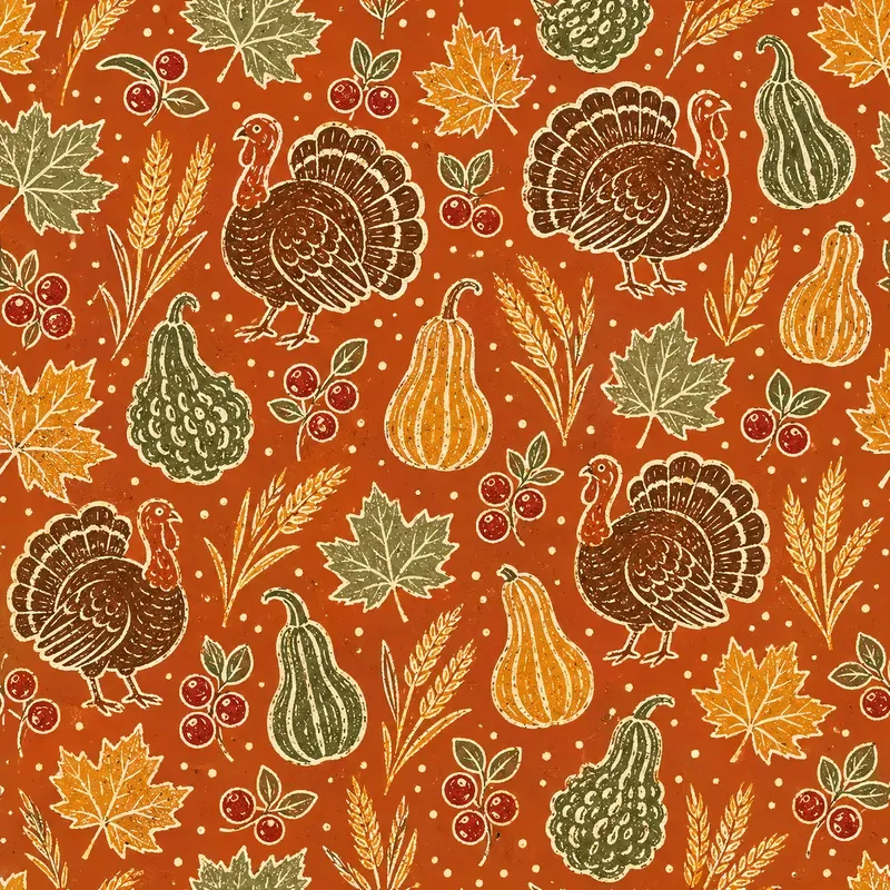 Vintage Autumn Harvest Patterns