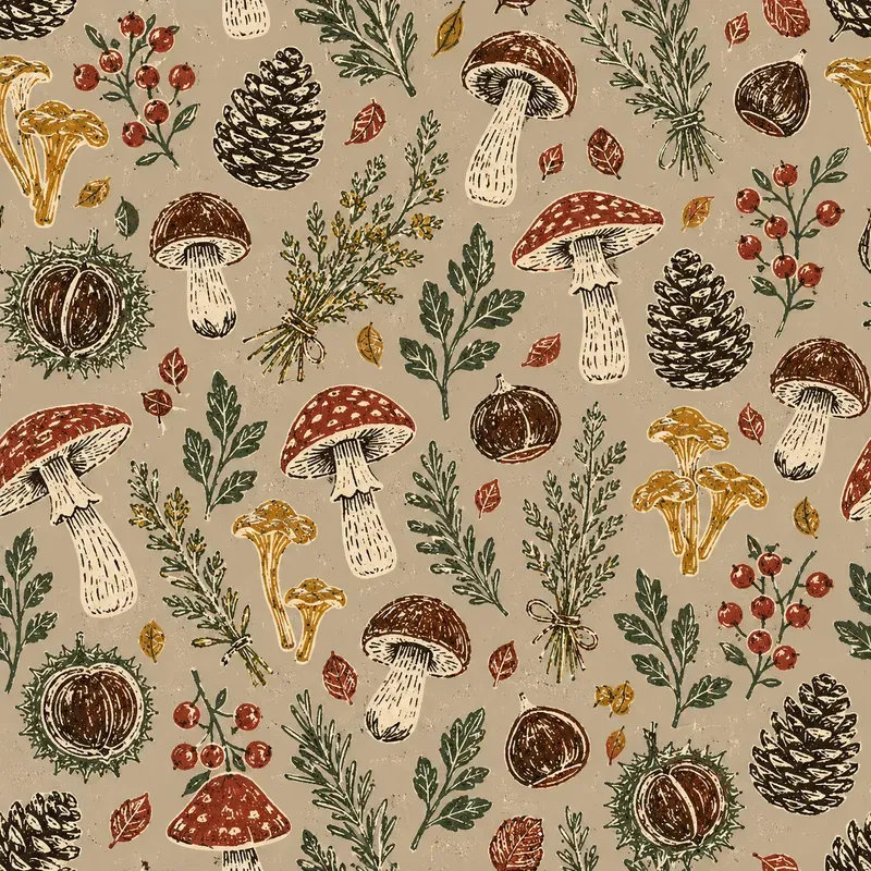 Vintage Autumn Harvest Patterns