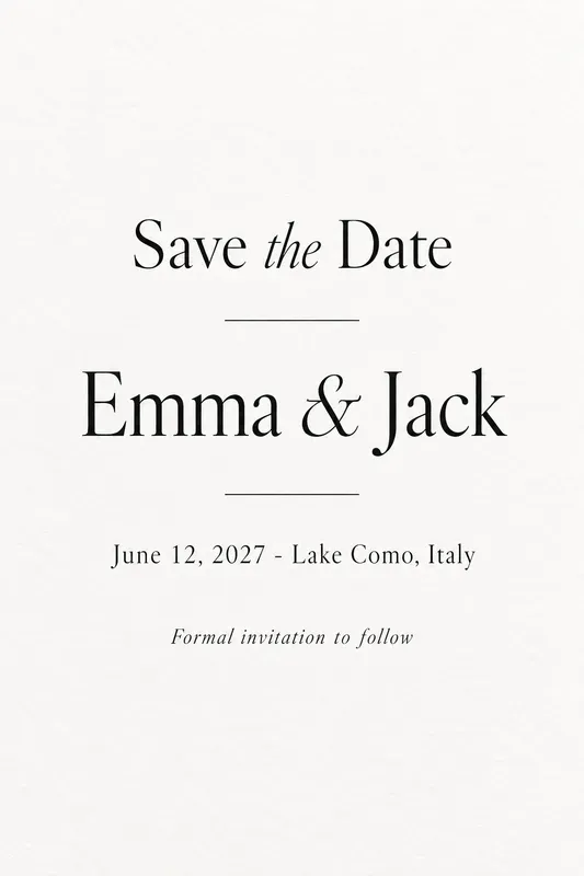 Wedding Save The Date Card Designs