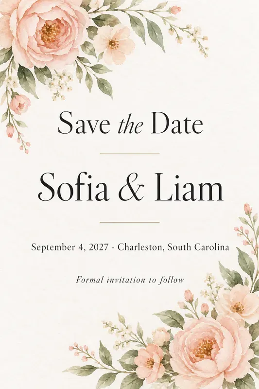 Wedding Save The Date Card Designs