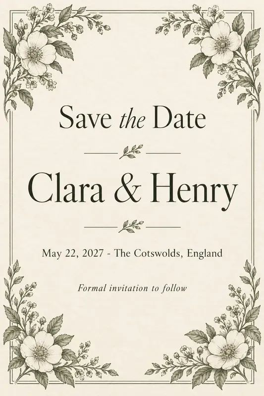 Wedding Save The Date Card Designs