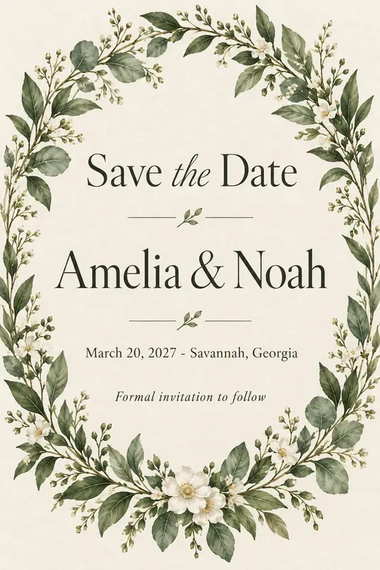 Wedding Save The Date Card Designs