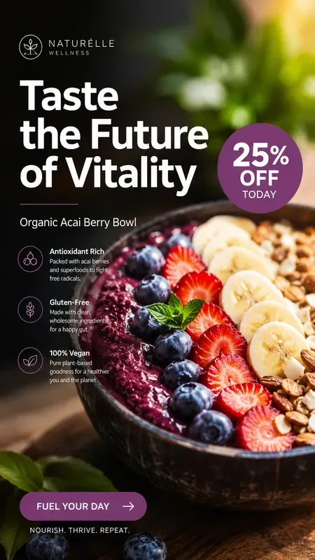 Wellness Cafe Social Media Ad Assets
