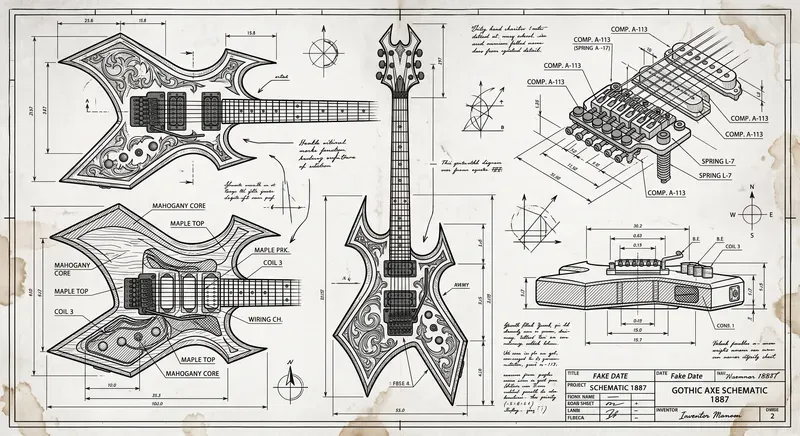 Vintage Blueprint Schematics