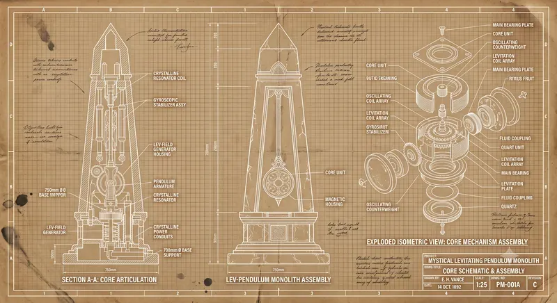Vintage Blueprint Schematics
