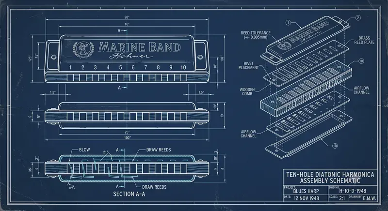 Vintage Blueprint Schematics