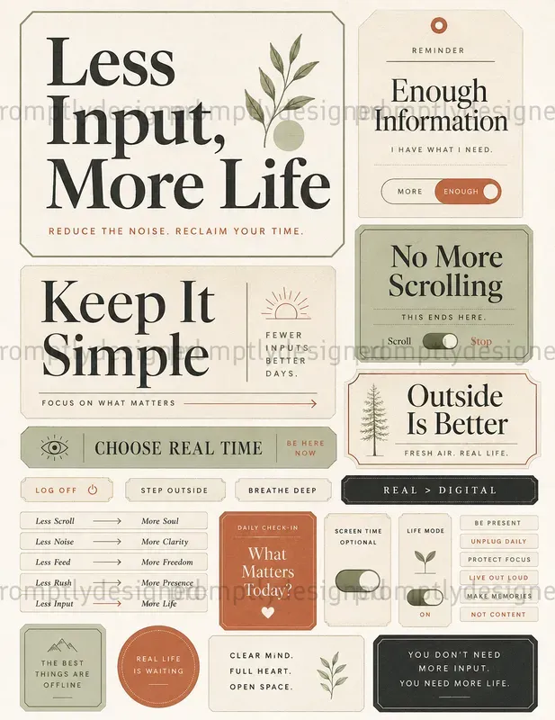 Modern Anti Screen Typographies
