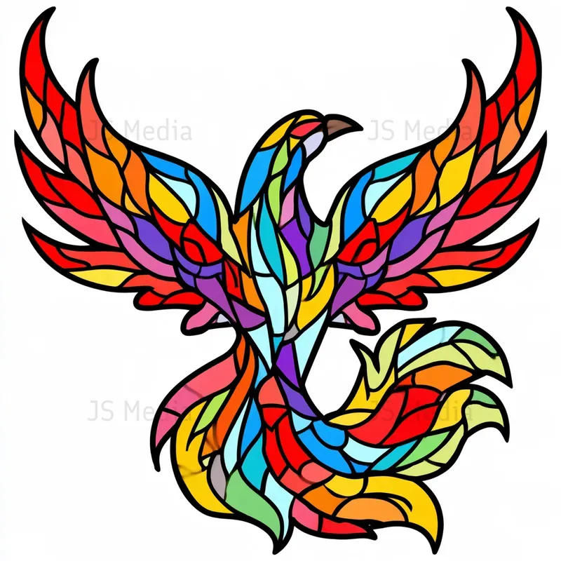 Stained Glass Window Mosaic Icons
