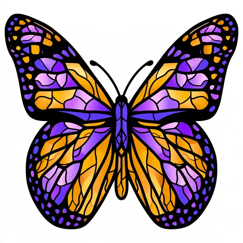Stained Glass Window Mosaic Icons