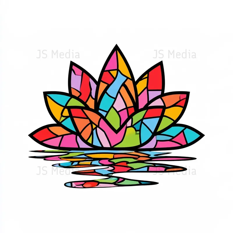 Stained Glass Window Mosaic Icons