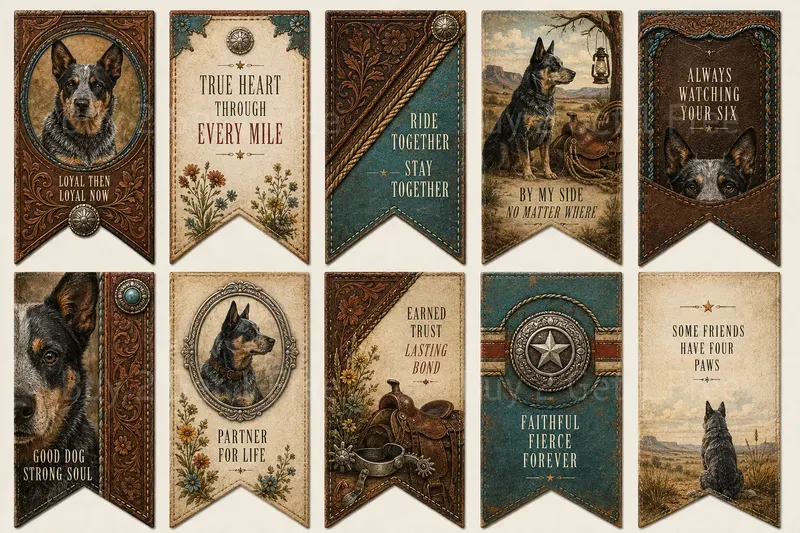 Western Sentiment Pennant Tags