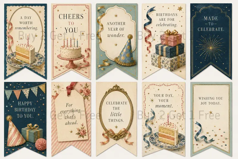 Western Sentiment Pennant Tags