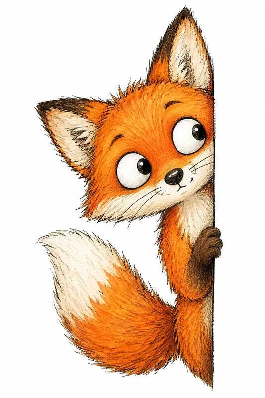 Peeking Animals Clipart