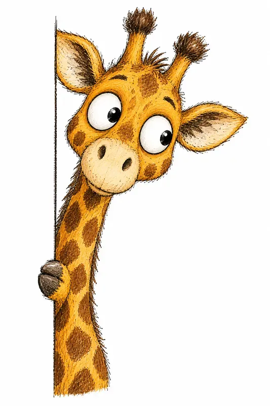 Peeking Animals Clipart