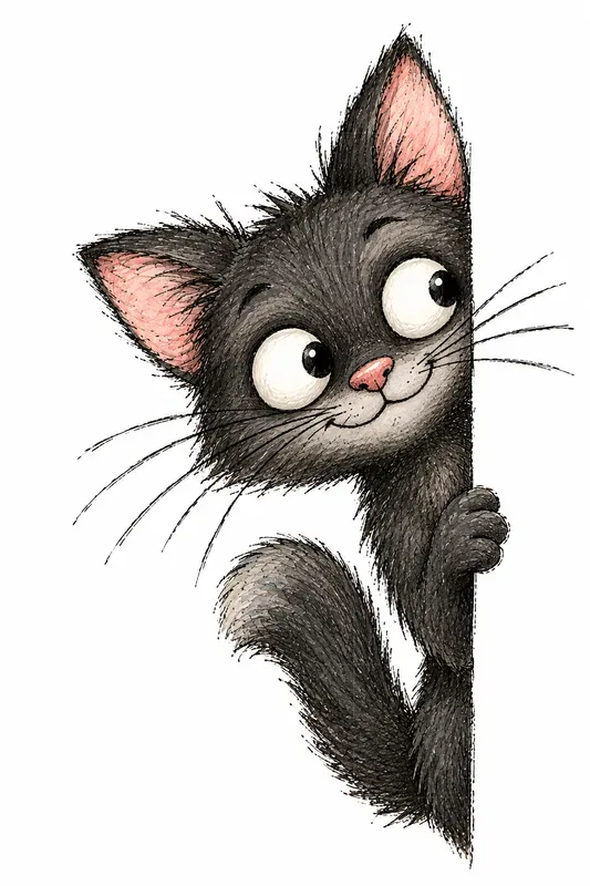 Peeking Animals Clipart