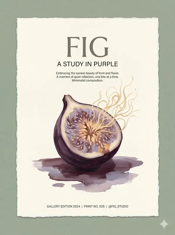 Minimalist Editorial Food Art Sets
