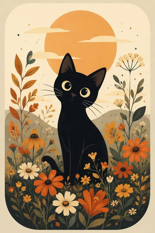 Minimalist Cartoon Animal Posters