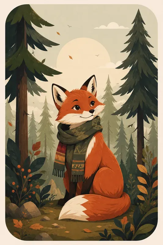 Minimalist Cartoon Animal Posters