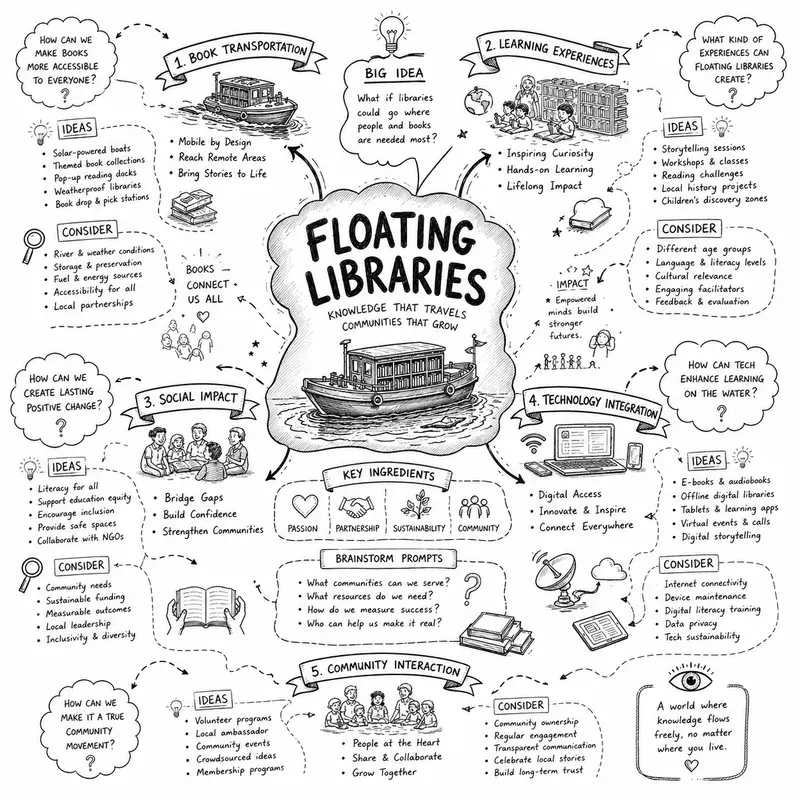 Creative Concept Mapping Poster Systems