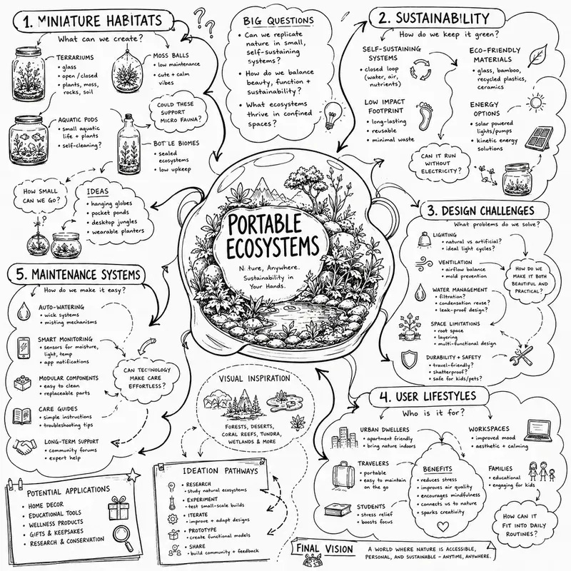 Creative Concept Mapping Poster Systems