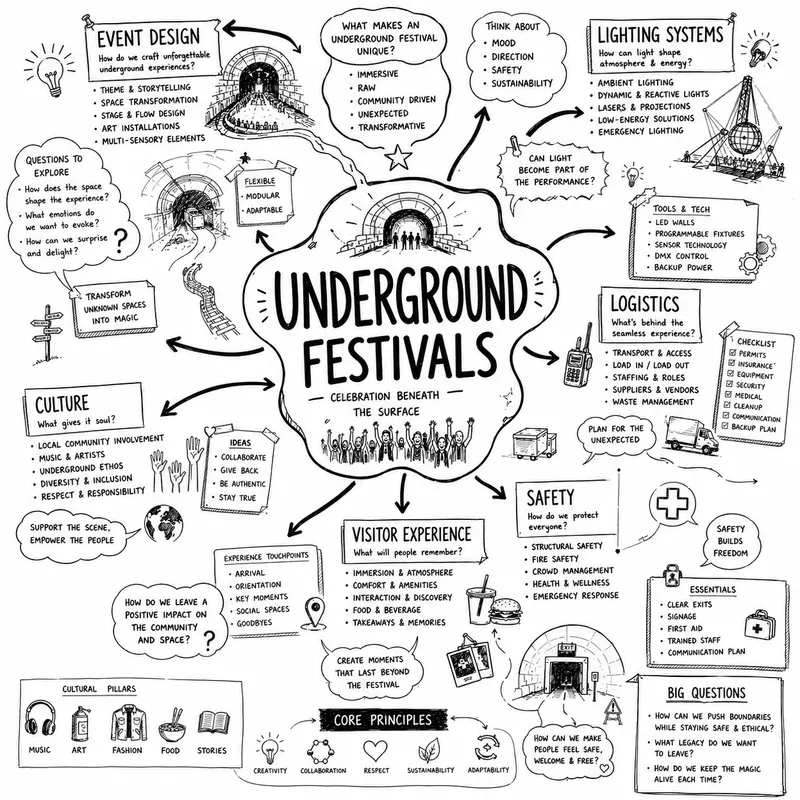 Creative Concept Mapping Poster Systems