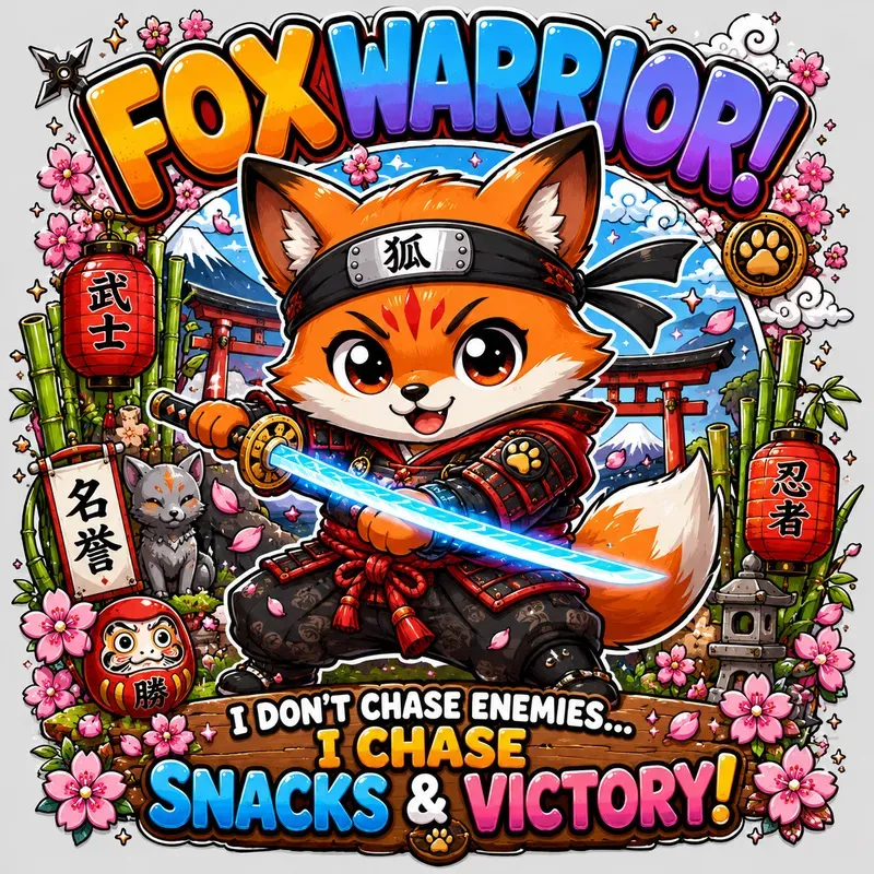 Kawaii Sticker Bomb Character Poster Art