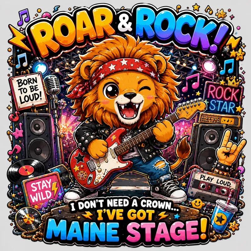 Kawaii Sticker Bomb Character Poster Art
