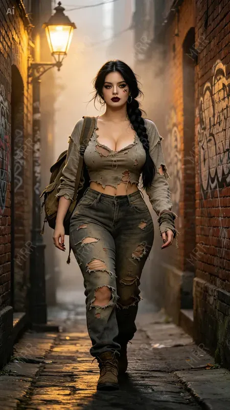 Glamorous Beggar Fashion Contrasts