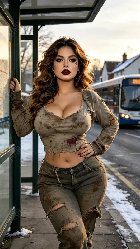 Glamorous Beggar Fashion Contrasts
