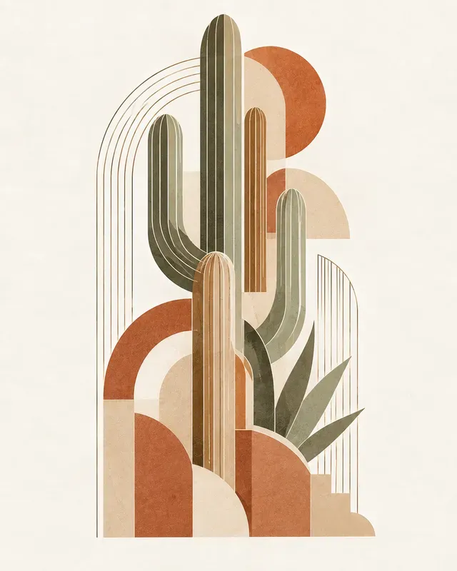Geometric Botanical Luxes