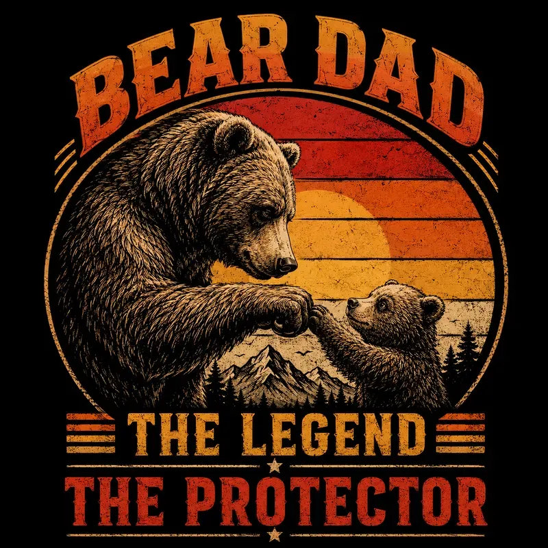 Vintage Retro Dad Pet Tshirt Designs