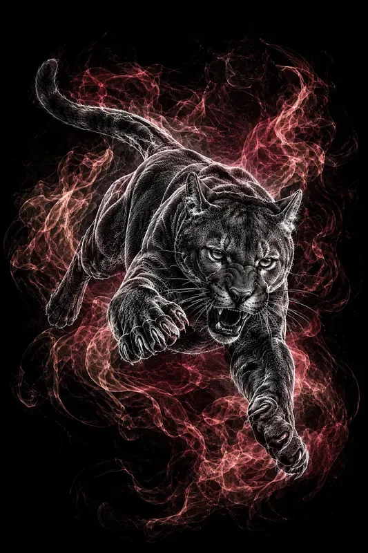 Dark Etching Animal Motion Art Pods