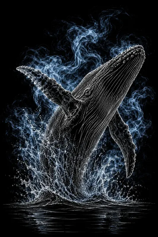 Dark Etching Animal Motion Art Pods