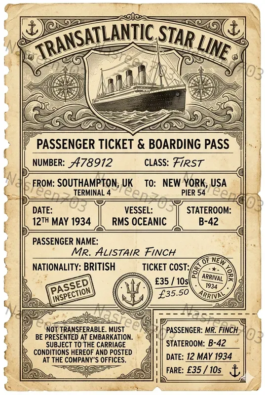 Vintage Ticket Designer Pros