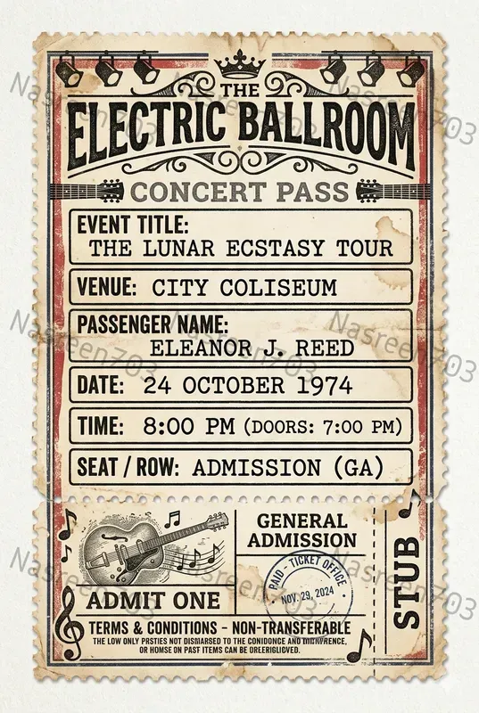 Vintage Ticket Designer Pros