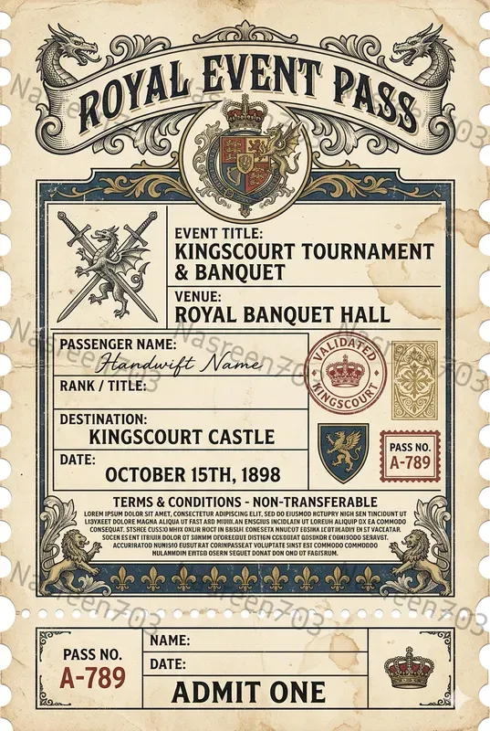 Vintage Ticket Designer Pros