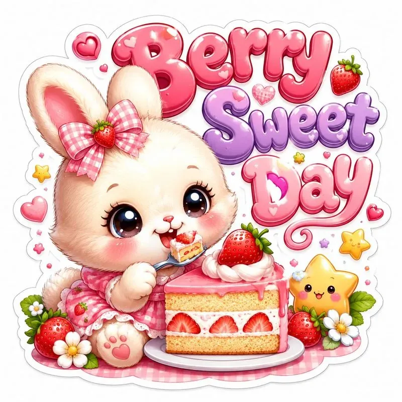 Cute Kawaii Animal Sticker Tshirt Art