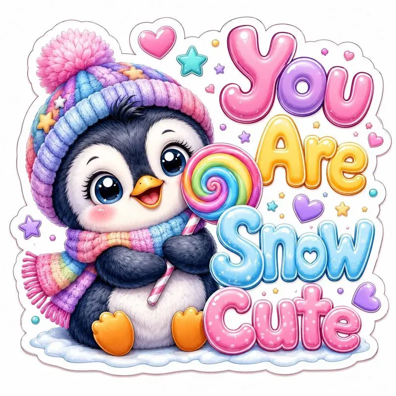 Cute Kawaii Animal Sticker Tshirt Art