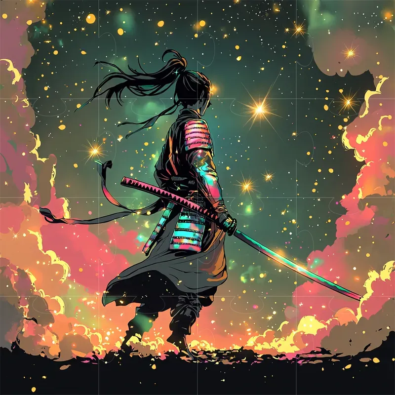 Iridescent Anime Prints