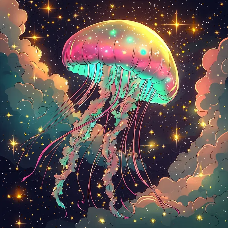 Iridescent Anime Prints