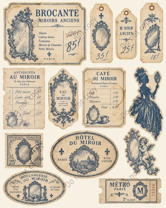 French Flea Market Ephemera
